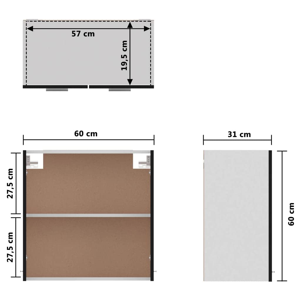 Gecheer Hanging Cabinet Wall