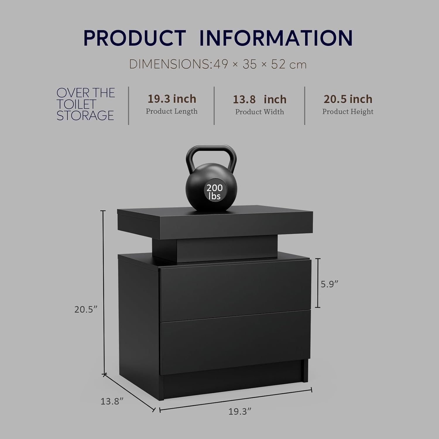 Dobleclicli Nightstand Stand
