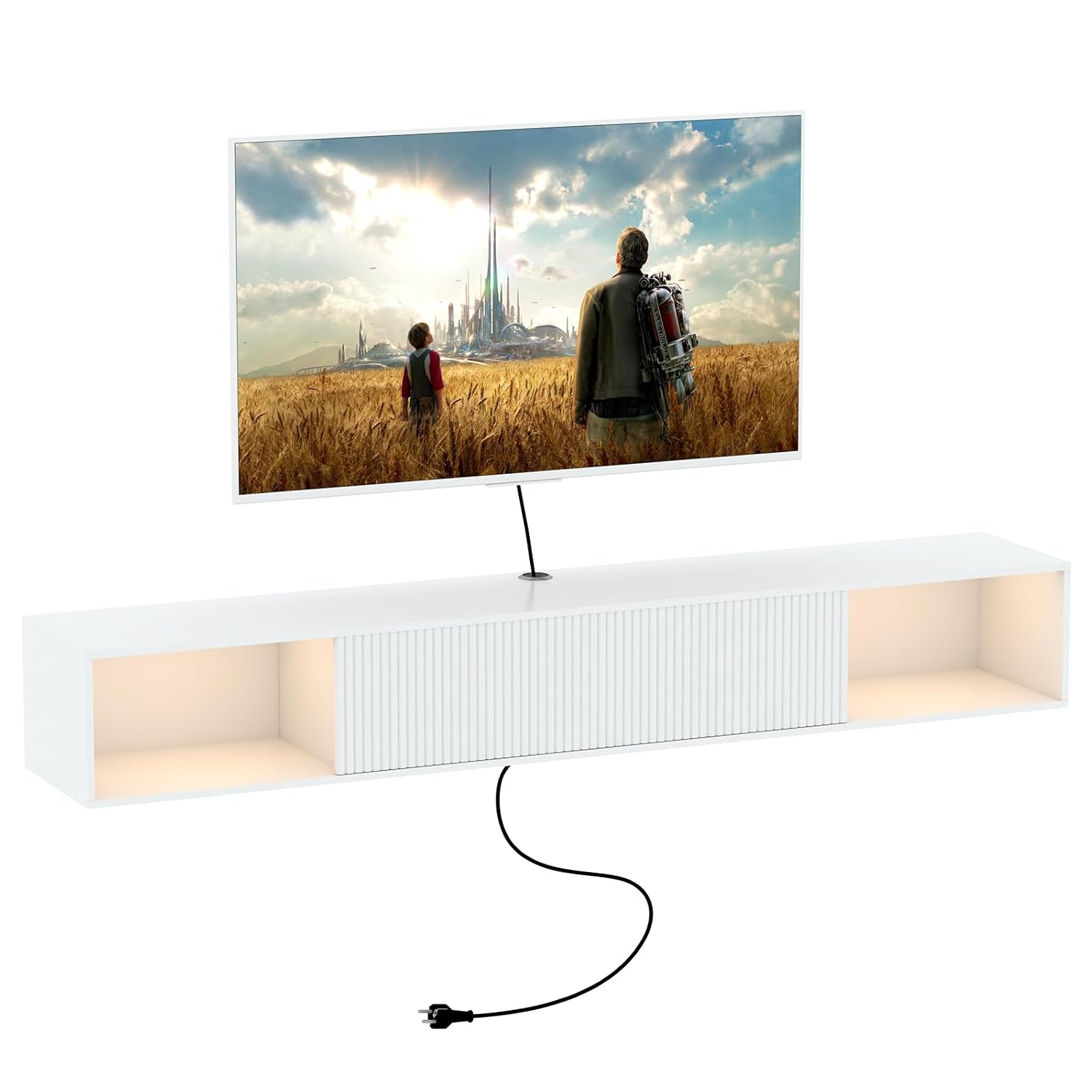 Floating TV Stand Wall