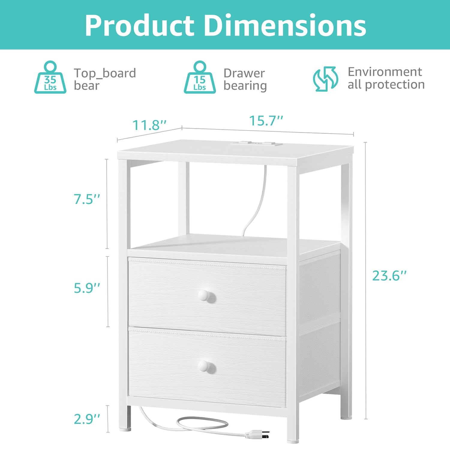Boluo Nightstand Stand Bedside