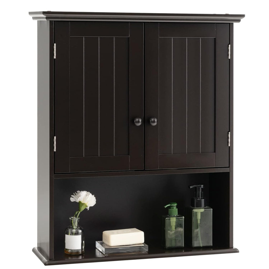 Giantex Espresso Cabinet Wall