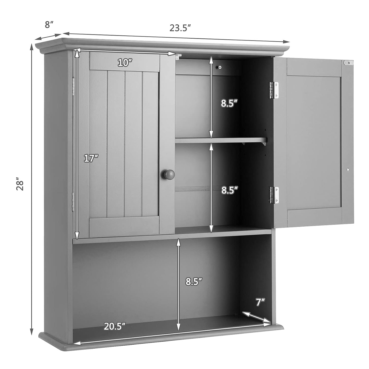Costway Wall Mounted Cabinet