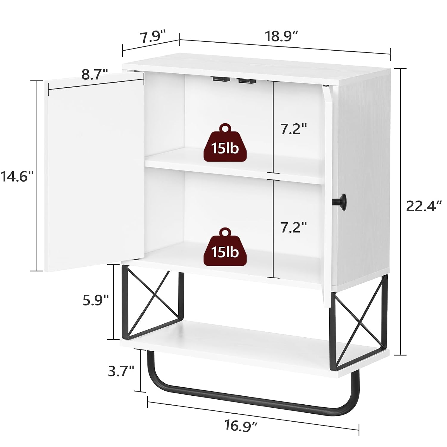Mahancris Wall Cabinet Medicine