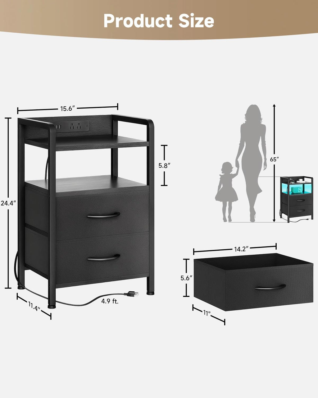 Night Stand Bedside End
