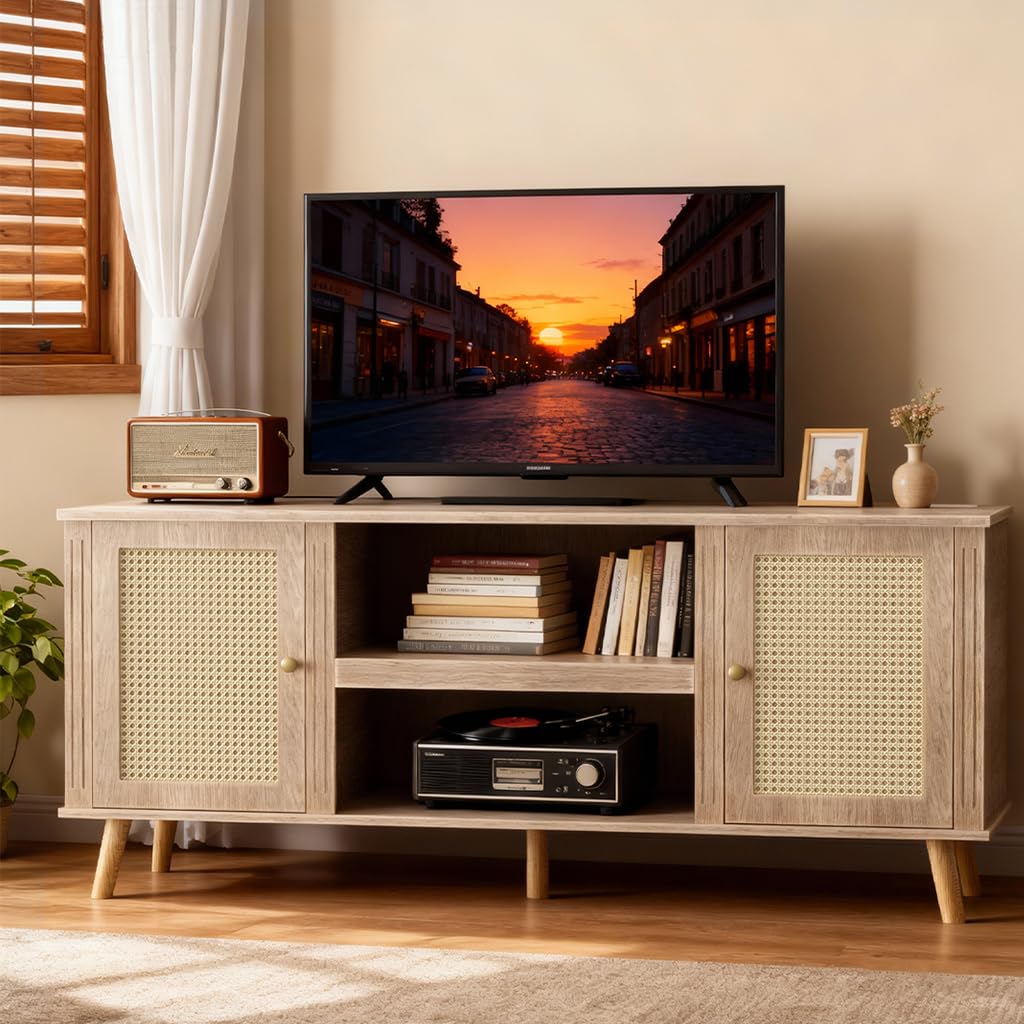 Lucklife Rattan TV Stand