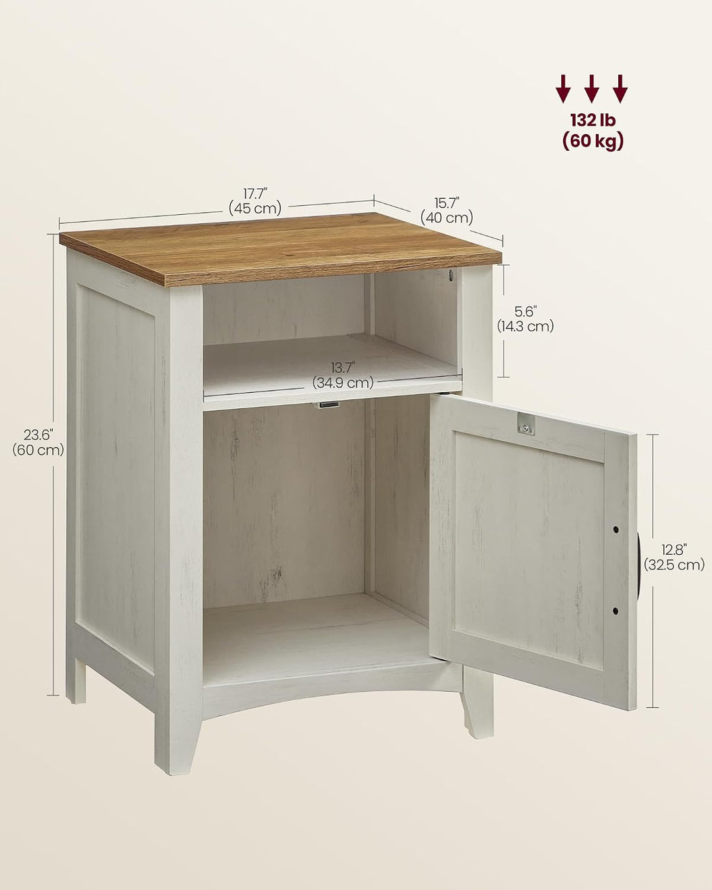 Nightstand Barn Bedside Table