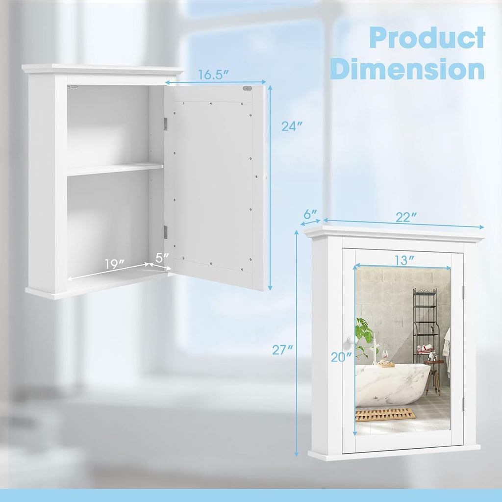 Homgx Mirror Medicine Cabinet