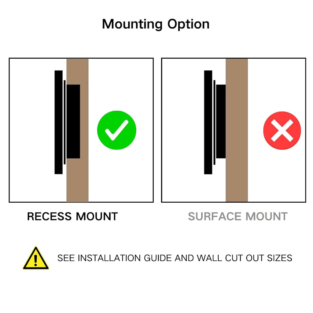 Tehome Recessed Mount Squared