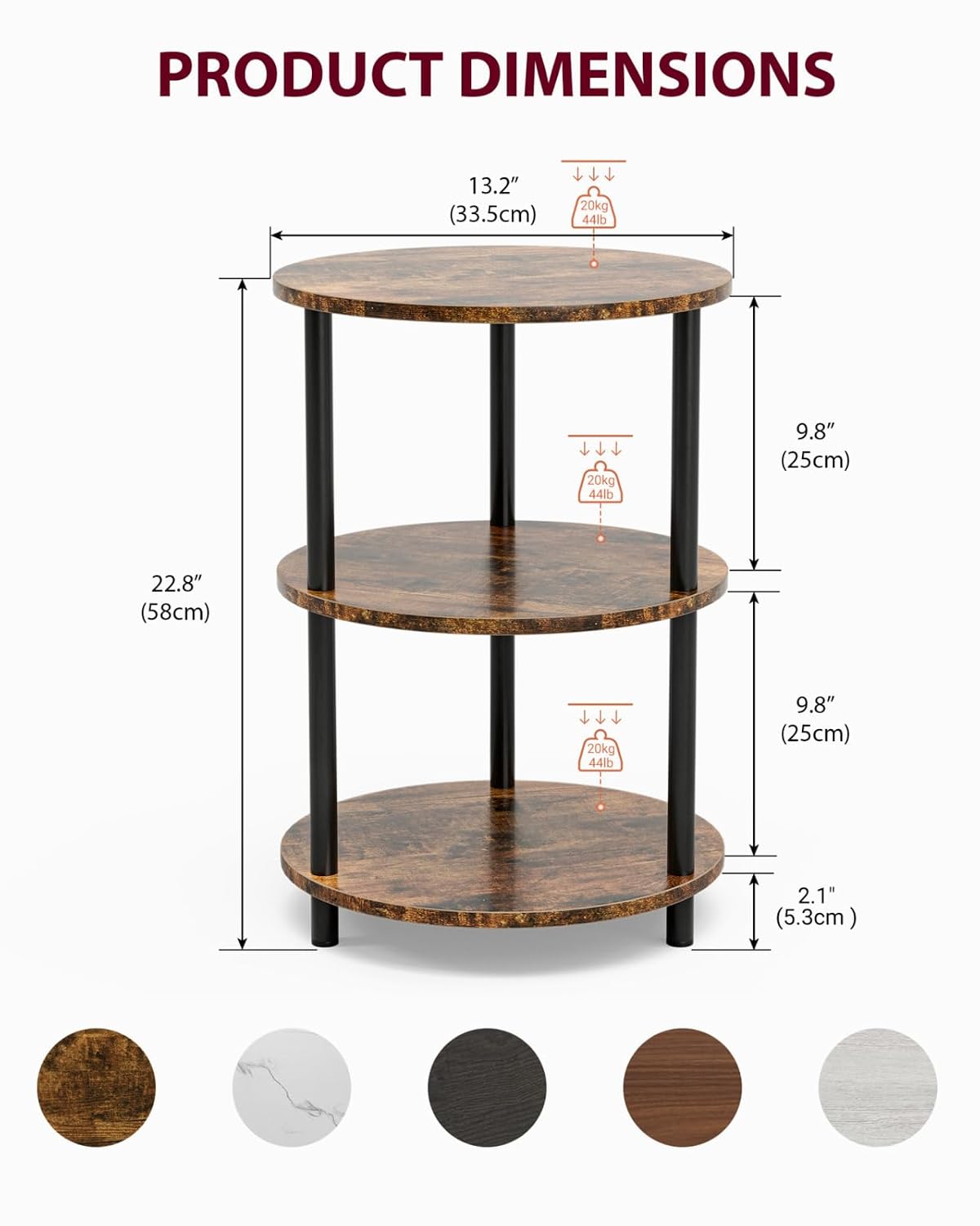 Xburmo Coffee Table Tier