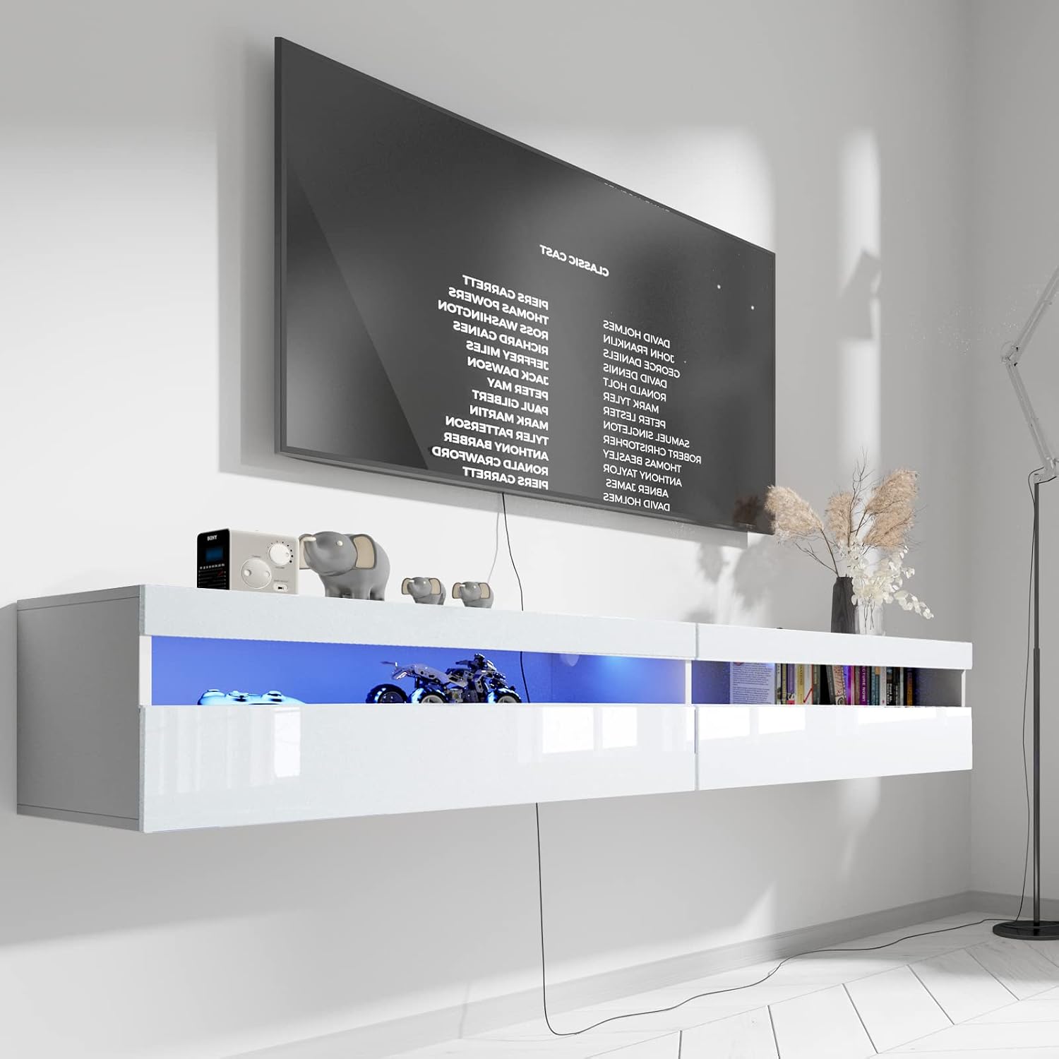 Janflyhome Floating TV Stand