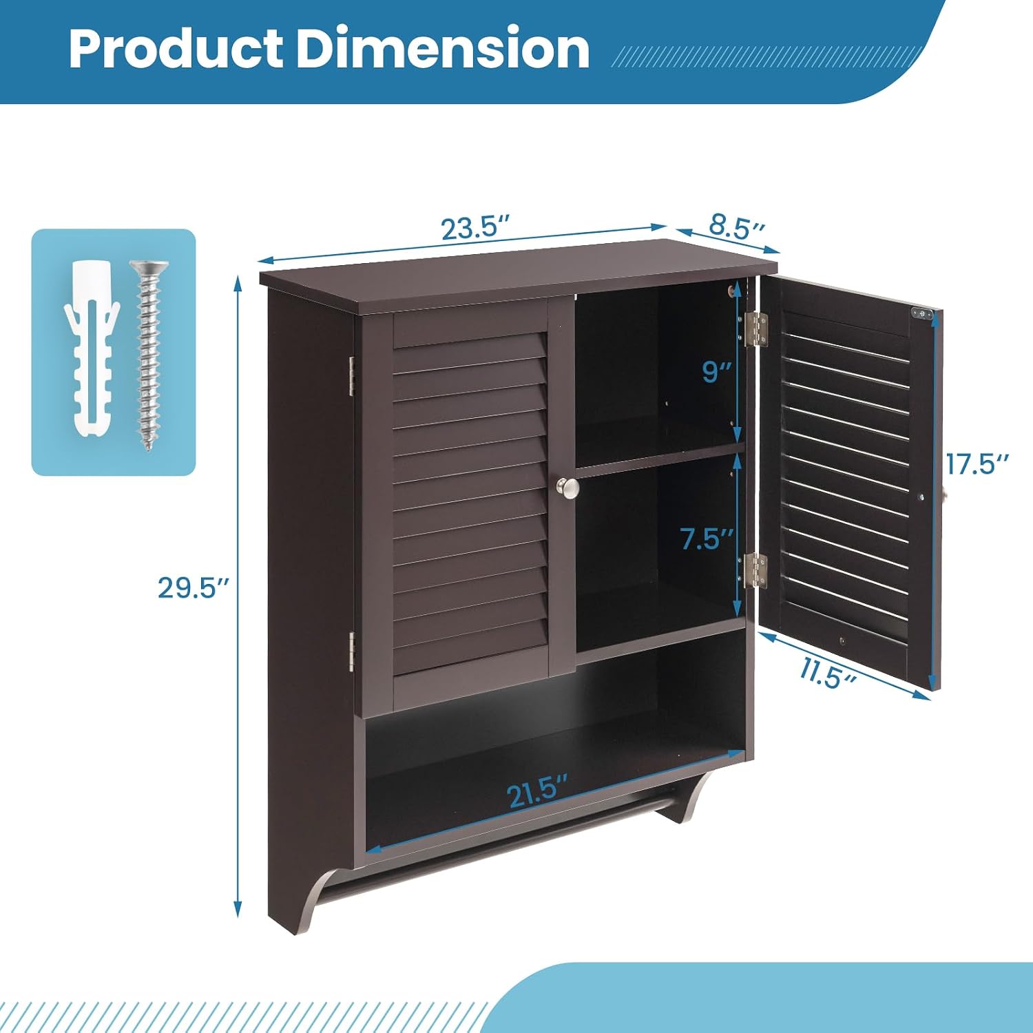 Giantex Wall Mounted Cabinet