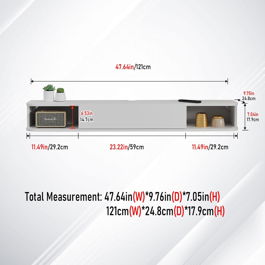 Tucktect Floating TV Wall