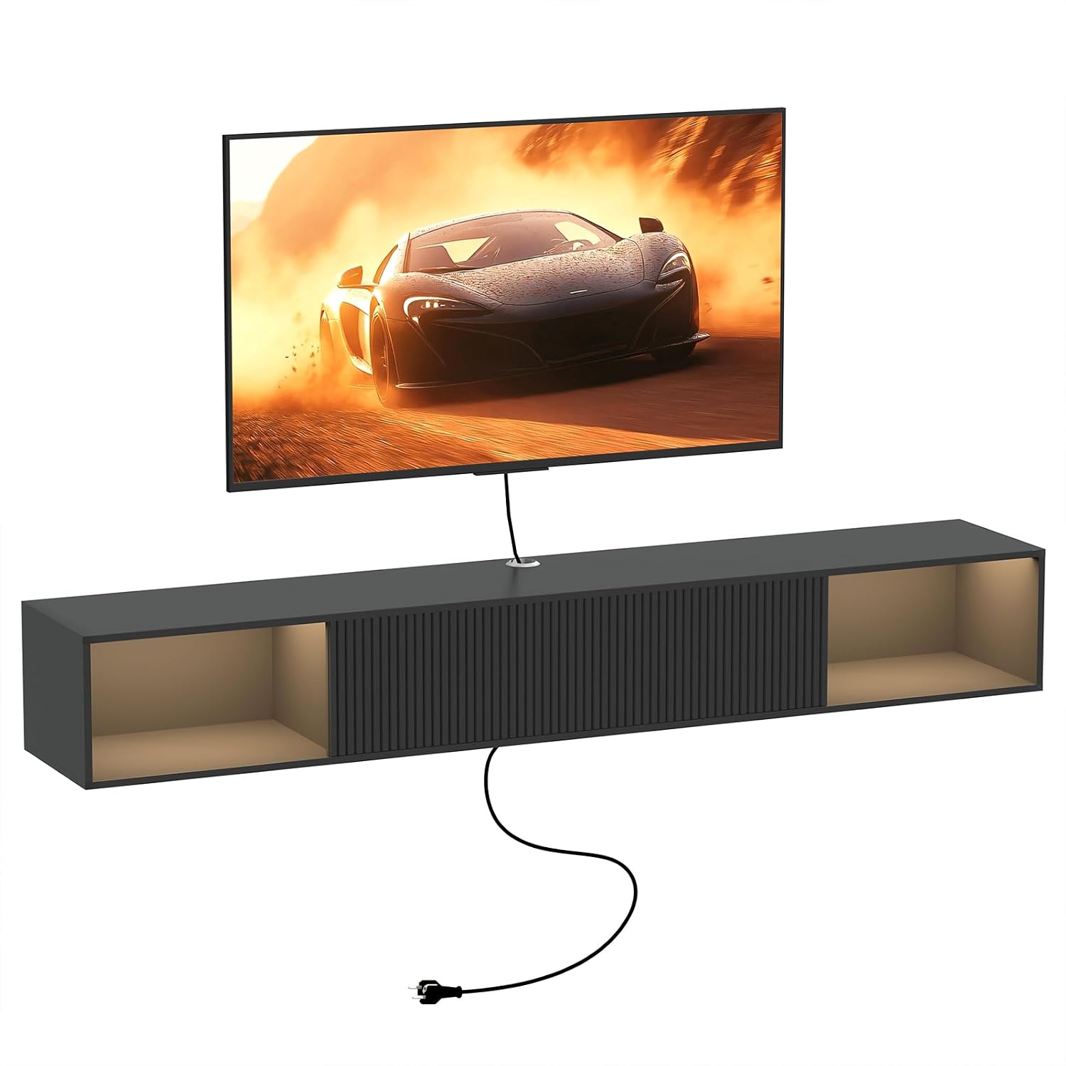 Floating TV Stand Wall