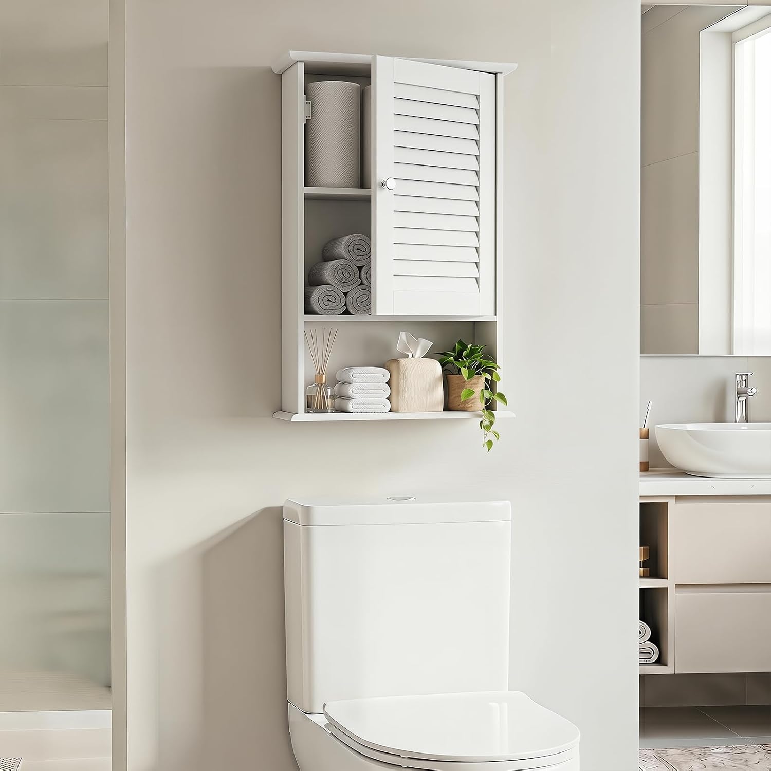 Tangkula Medicine Cabinet Wall