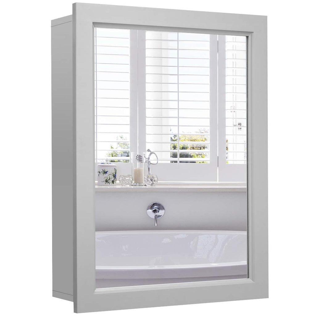 Tangkula Mirrored Cabinet Wall