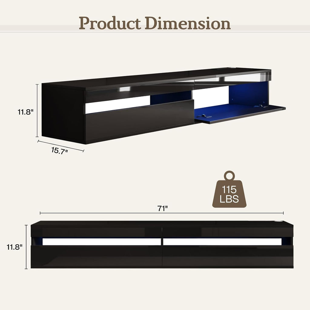 Exqual Solid Floating TV