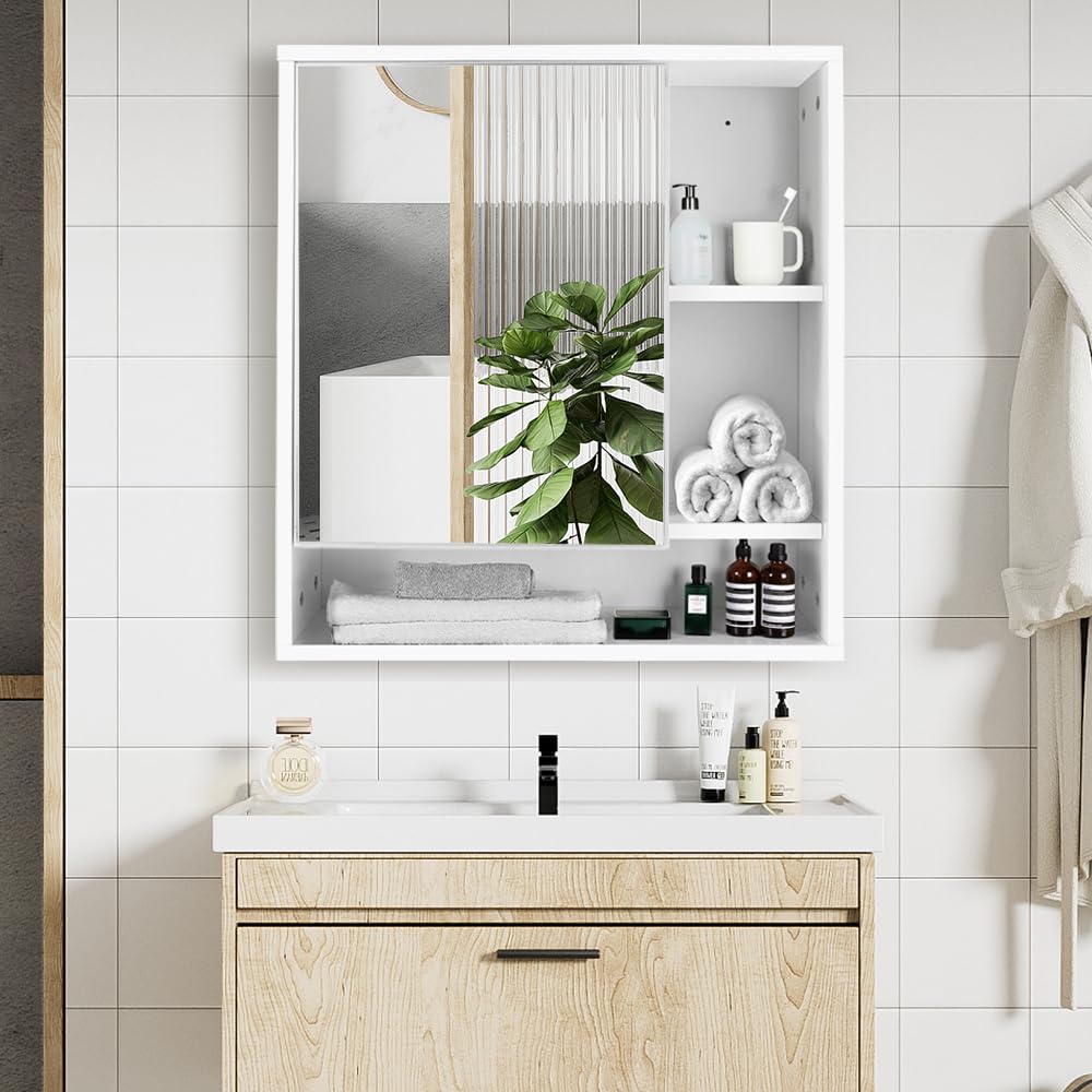 Yepotue Medicine Cabinet Wall