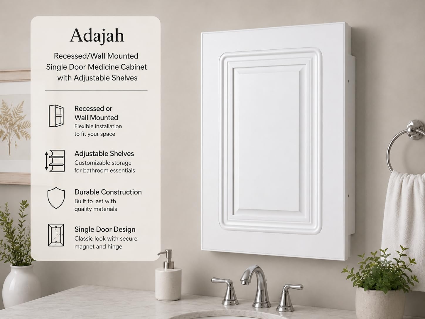 Mirrors Recessed MDF Panel