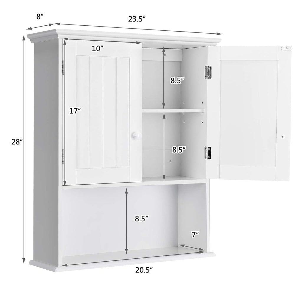 Tangkula Wall Mount Cabinet