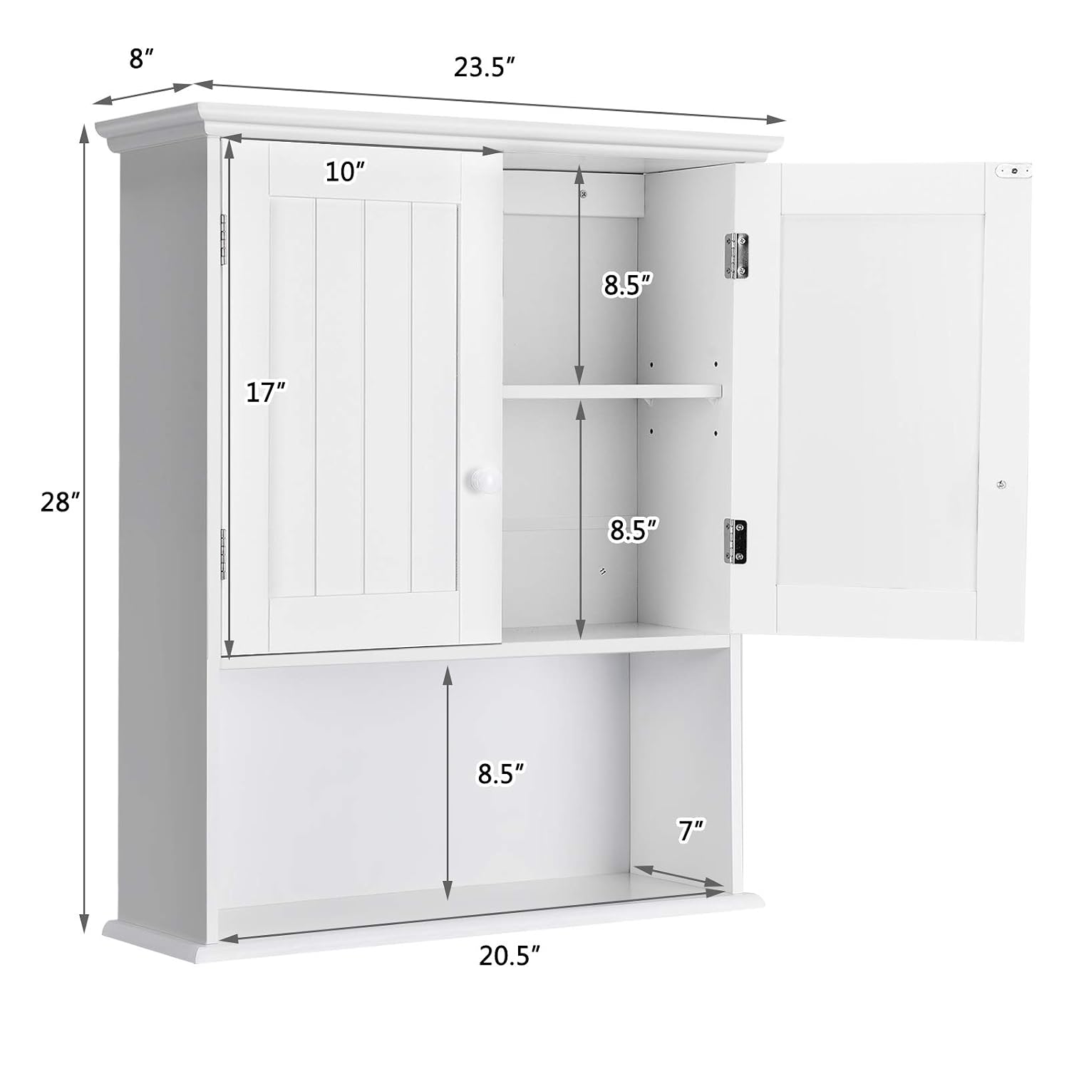 Costway Wall Mounted Cabinet