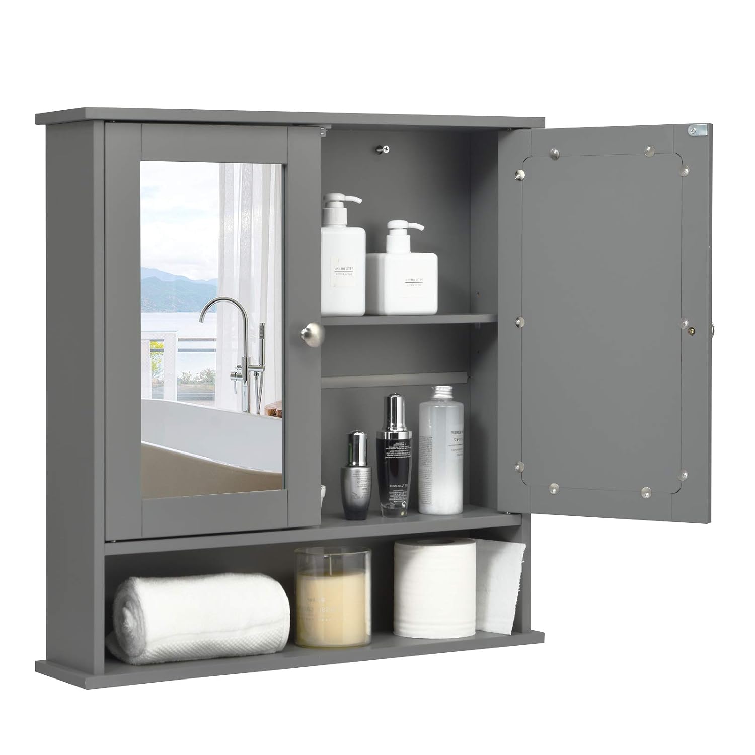 Dortala Mirrored Cabinet Wall