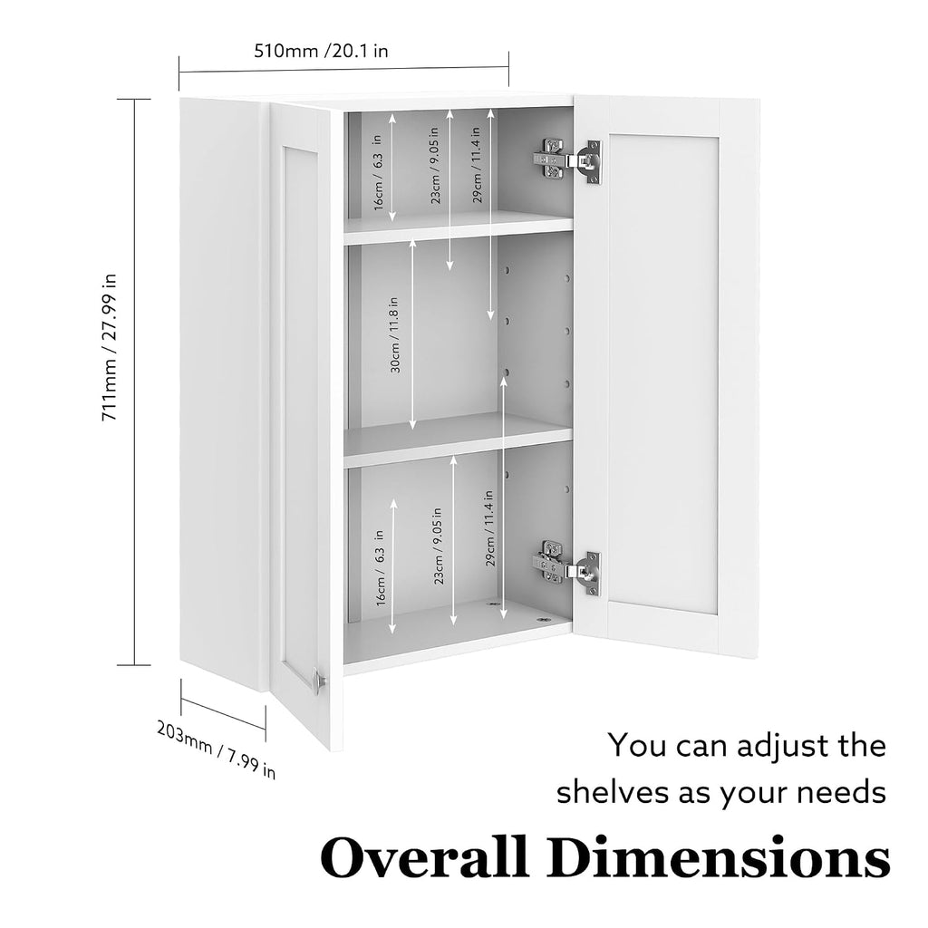 Byaolvcy Cabinet Wall Mounted