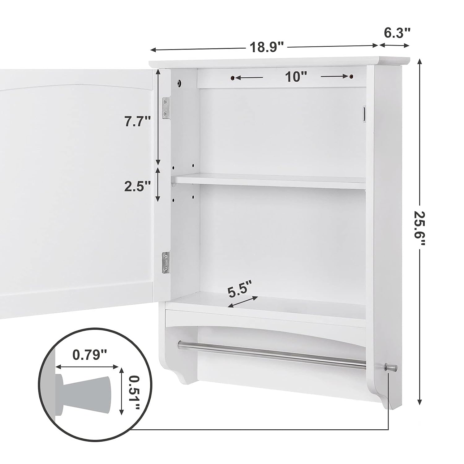 Wall Cabinet Hanging Rod