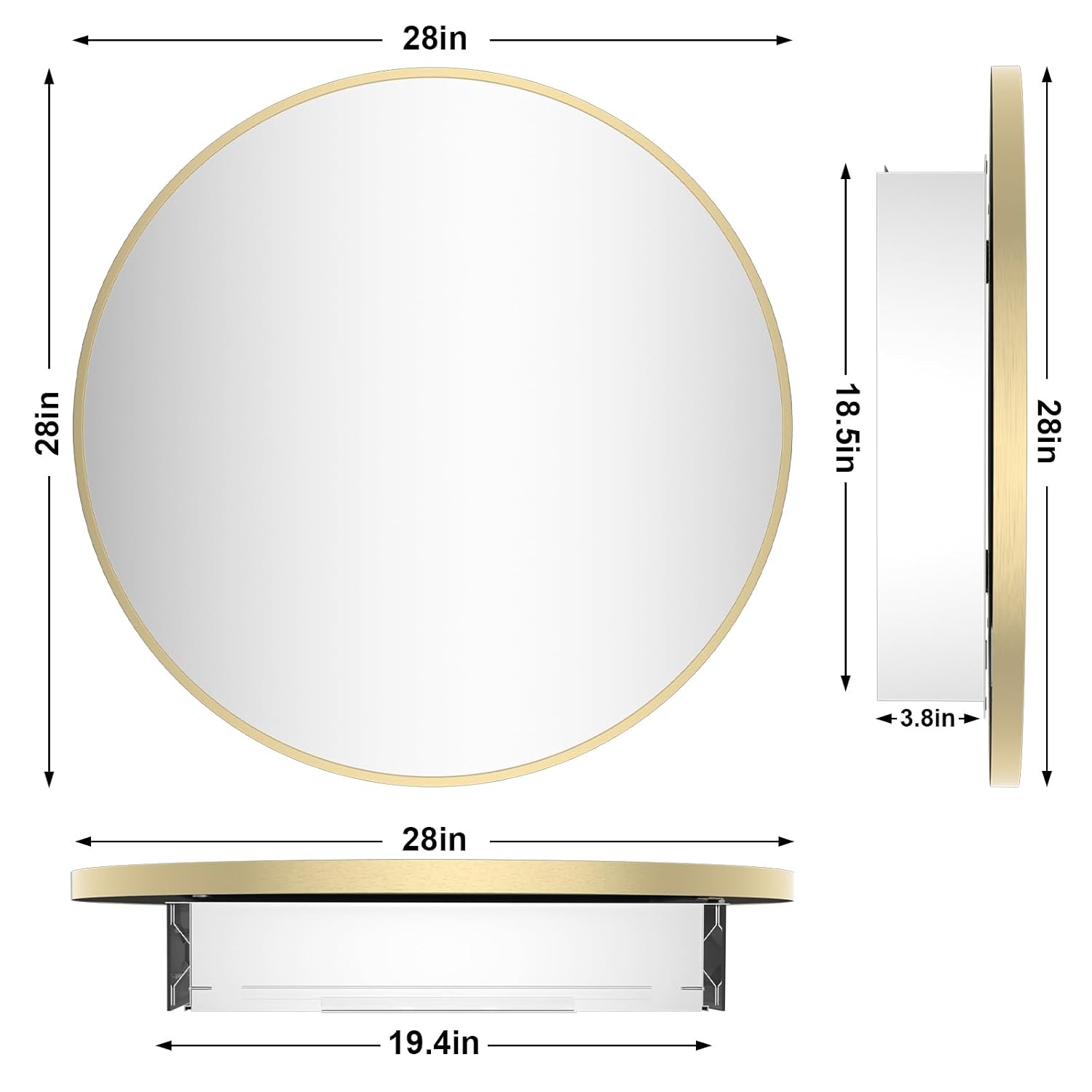 Homecookin Medicine Cabinet Mirror