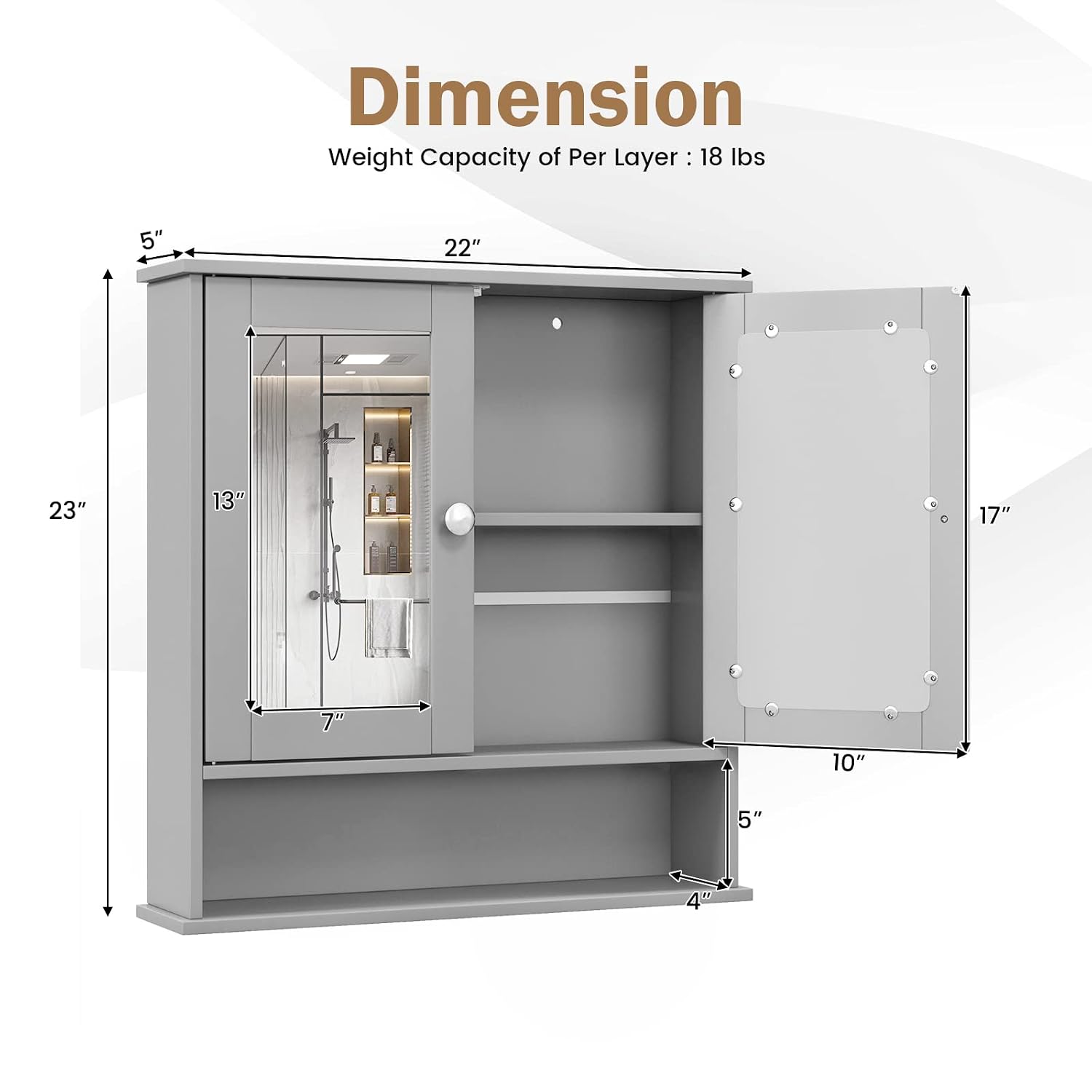 Costway Cabinet Wall Mount