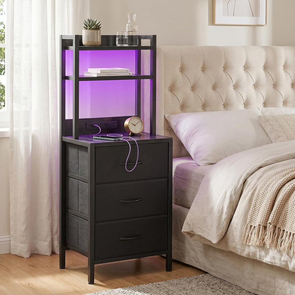 Nightstand Stand Socket Bedside
