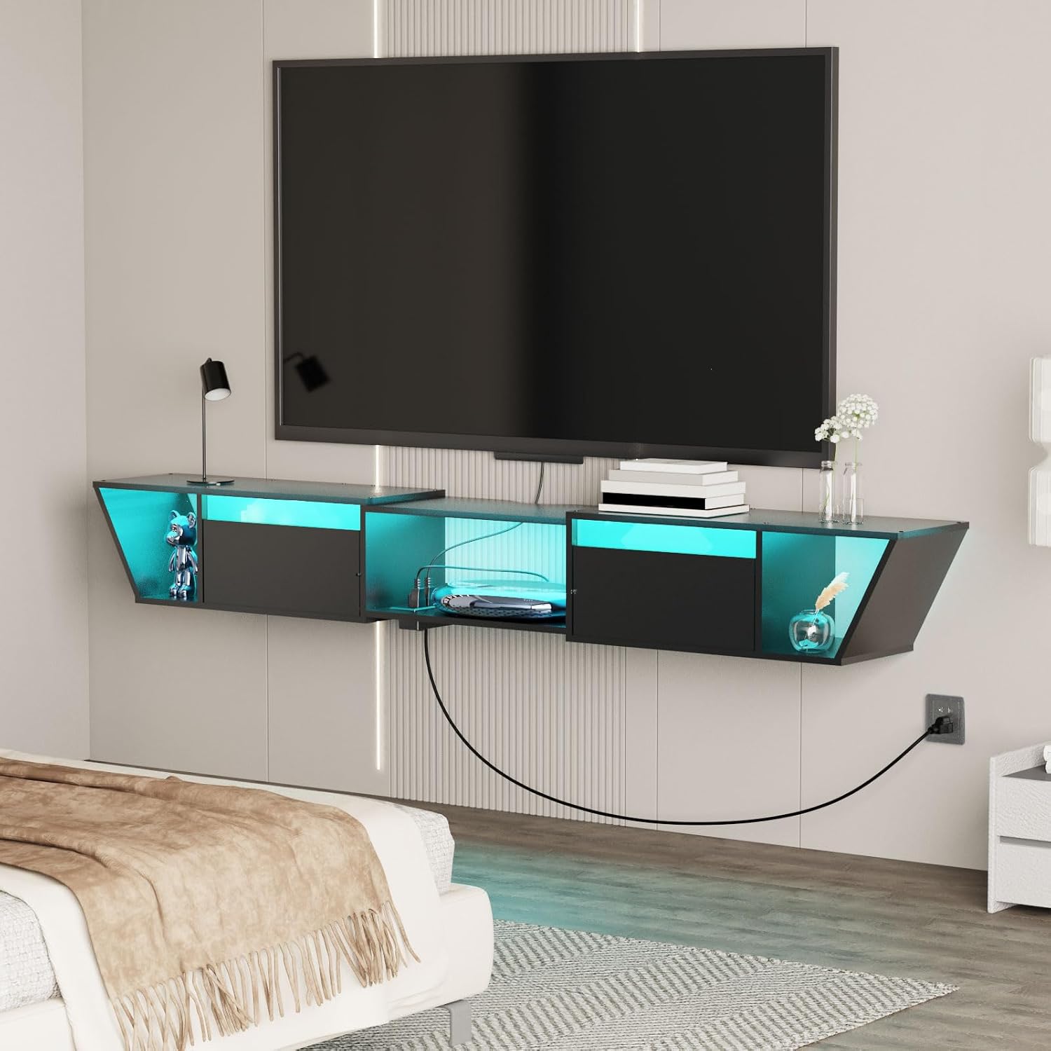 Floating TV Stand Entertainment