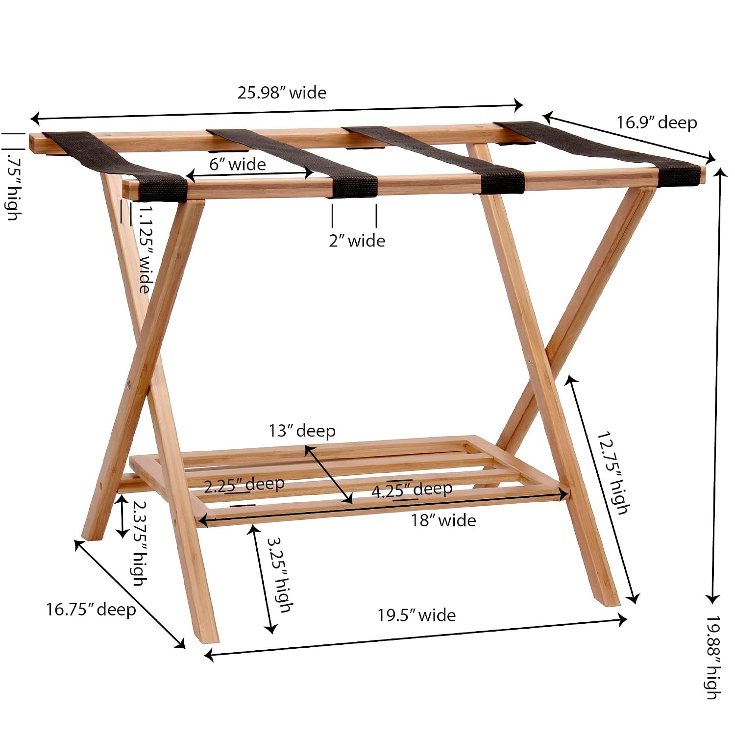Essentials Fully Luggage Rack