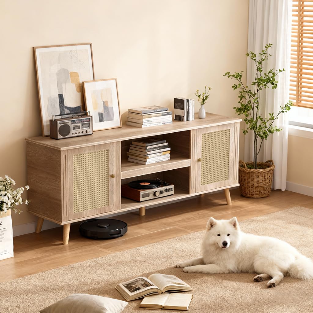 Lucklife Rattan TV Stand