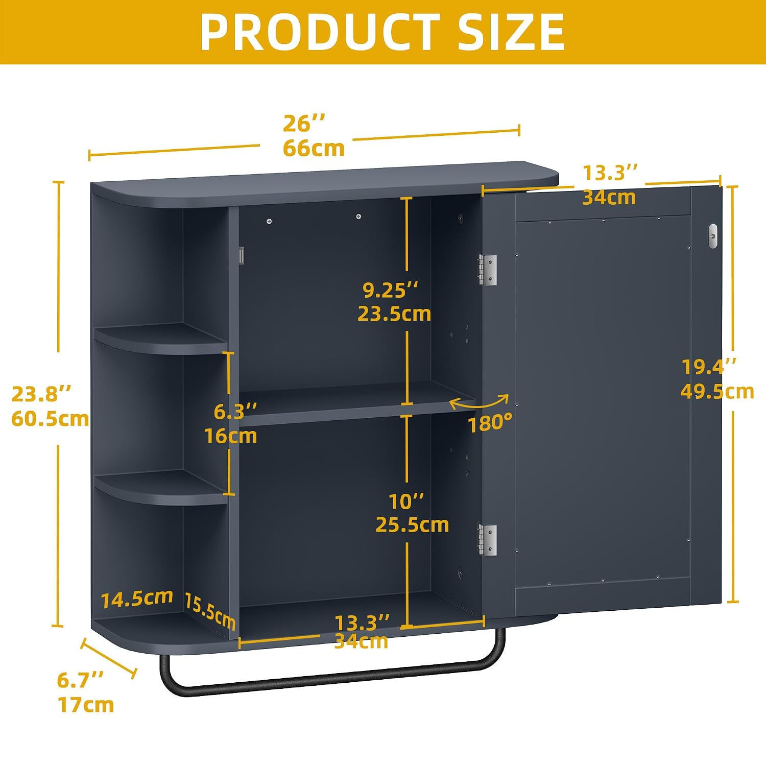 Yitahome Medicine Cabinet Organizer