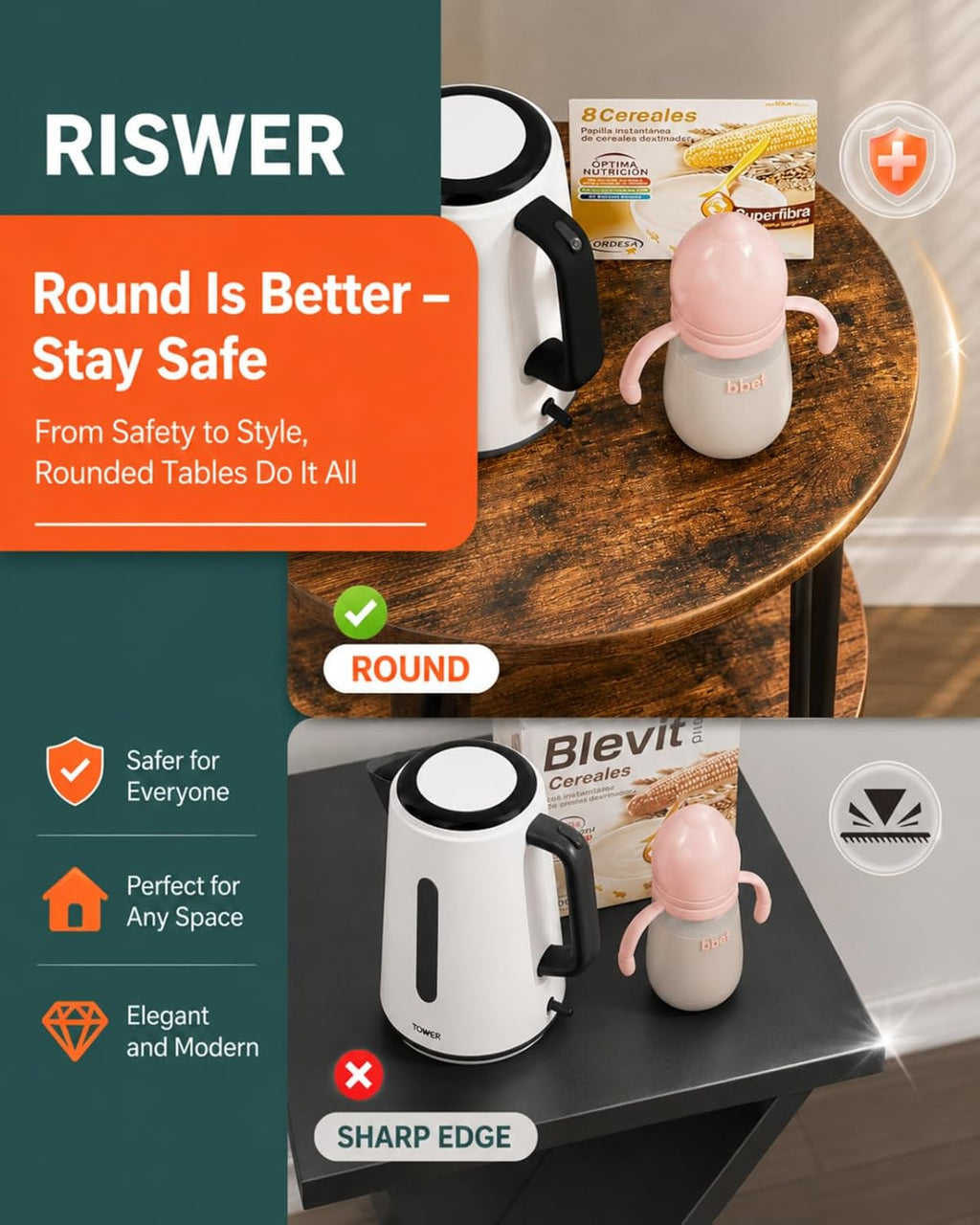 Riswer End Table Tier