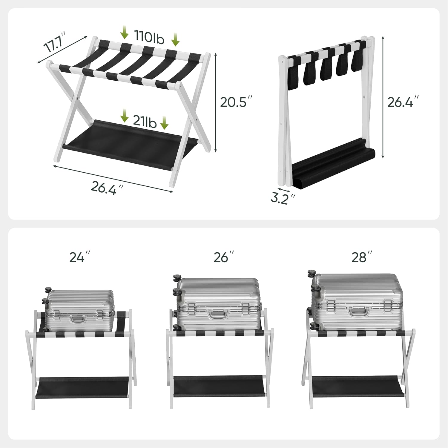 Smart Fendee Luggage Rack,folding