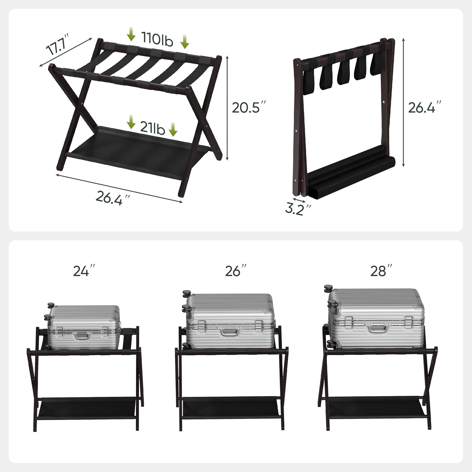 Smart Fendee Luggage Rack,folding