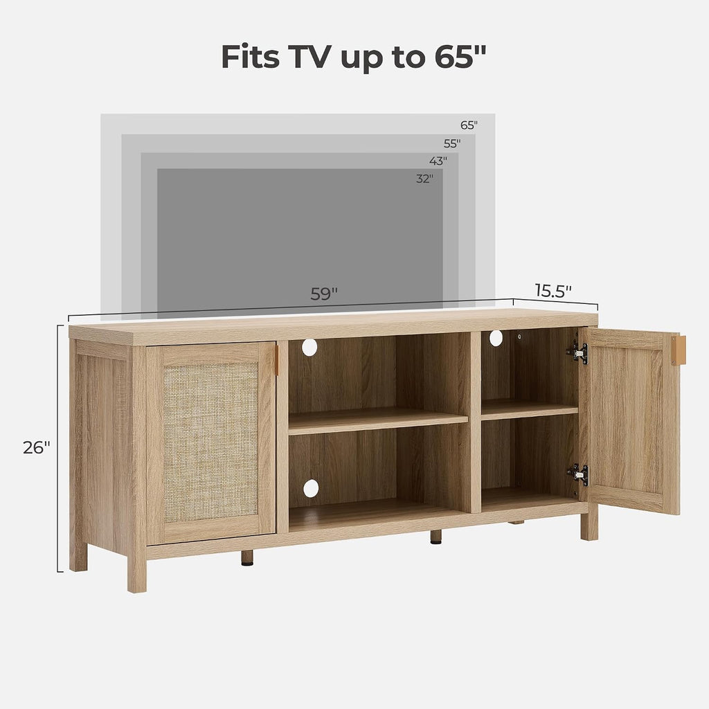 Rattan TV Stand Console
