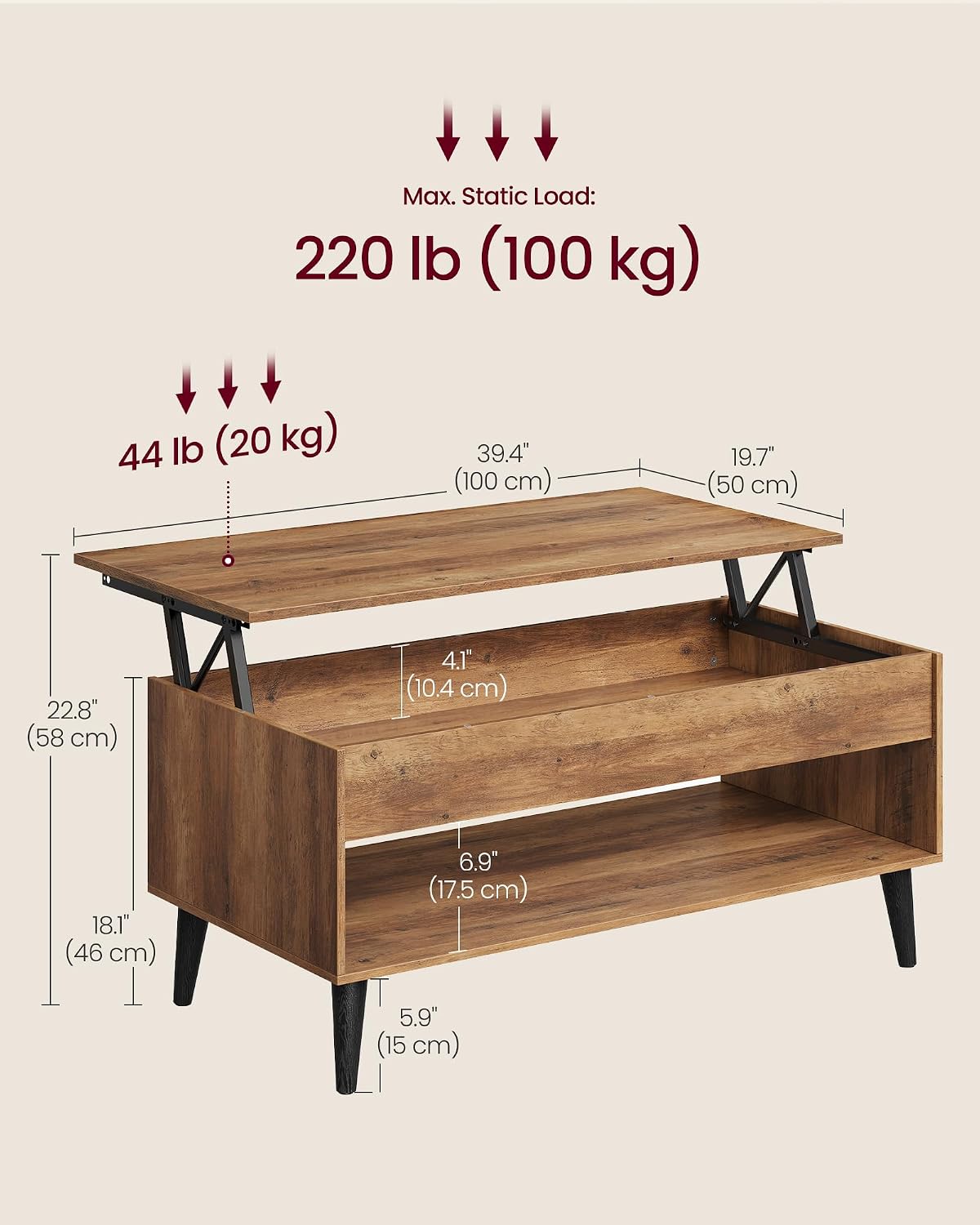 Lift Top Coffee Table