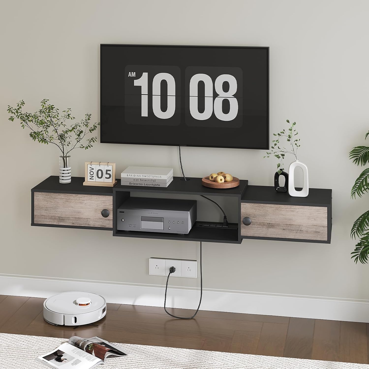 Floating TV Stand Wall