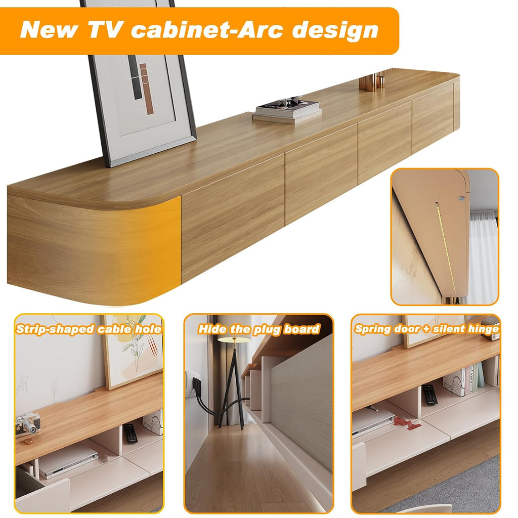 Hzapfue Floating TV Stand