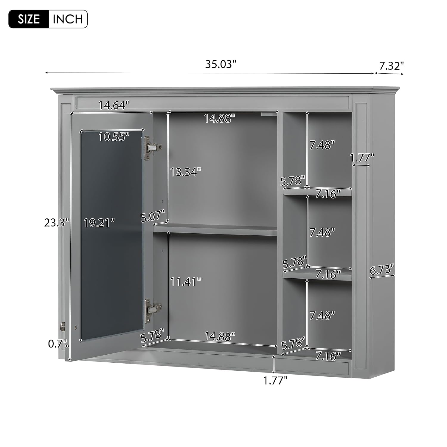 Designer97 Wall Mounted Medicine