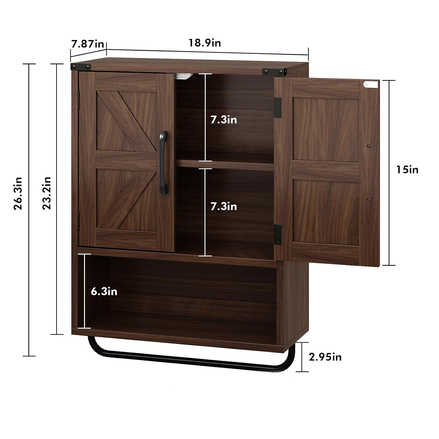 Rustown Wall Cabinet Two