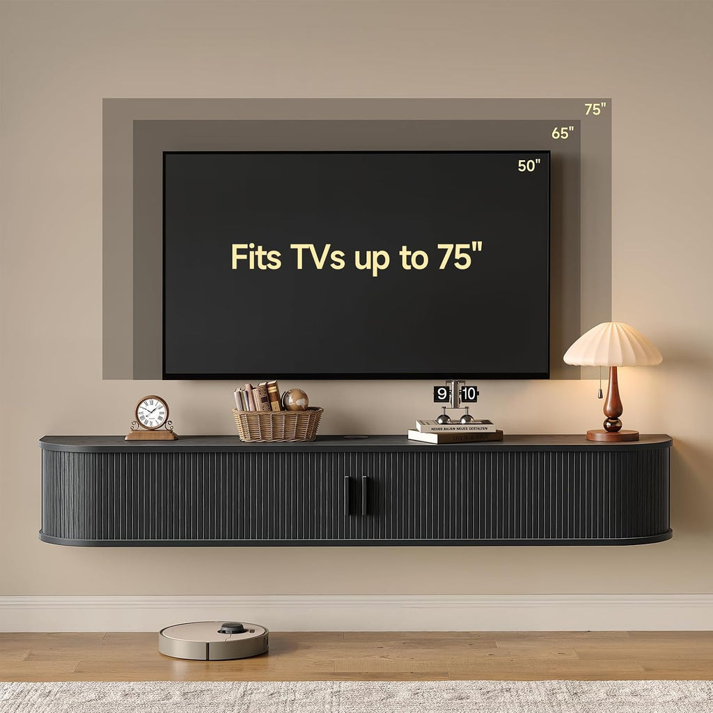 Floating TV Stand Entertainment