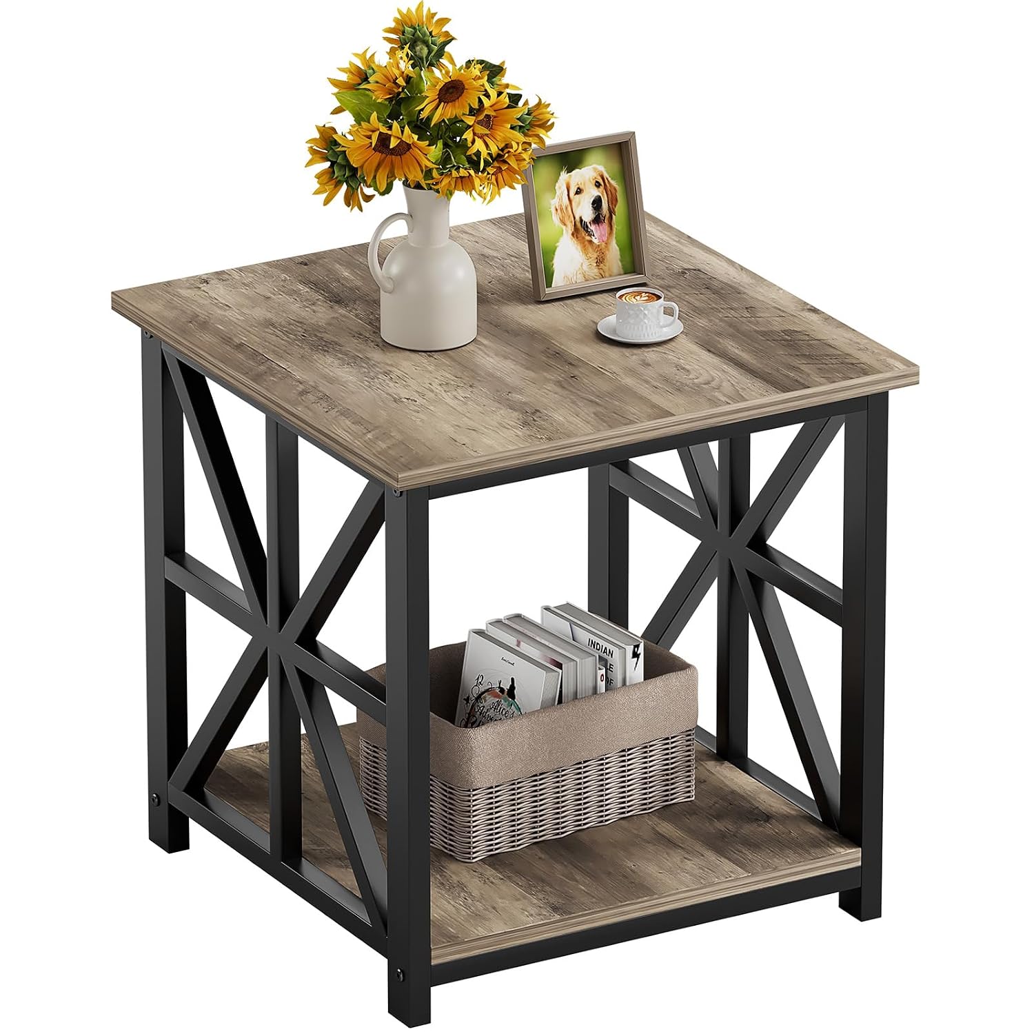End Table X-shaped
