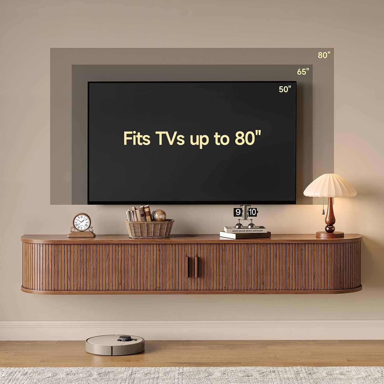 Floating TV Stand Entertainment