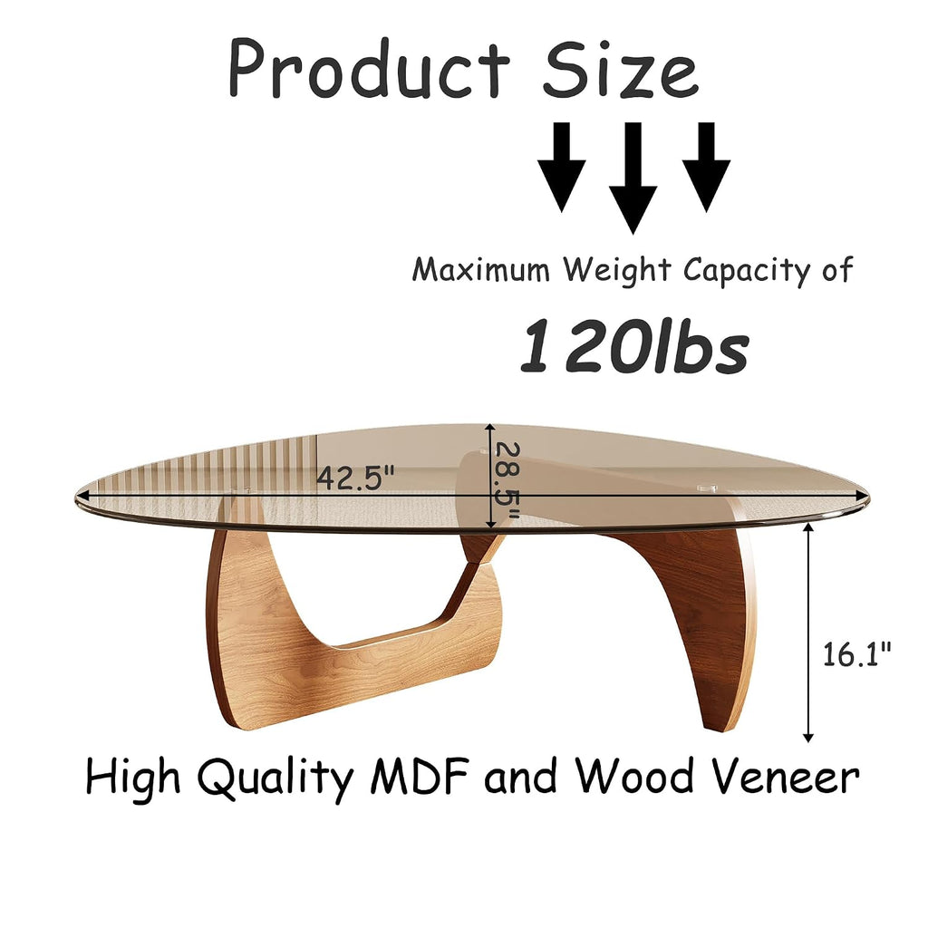 Coffee Table Triangle Tempered