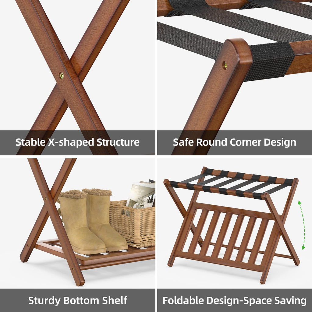 Bamboohomie Luggage Rack Suitcase