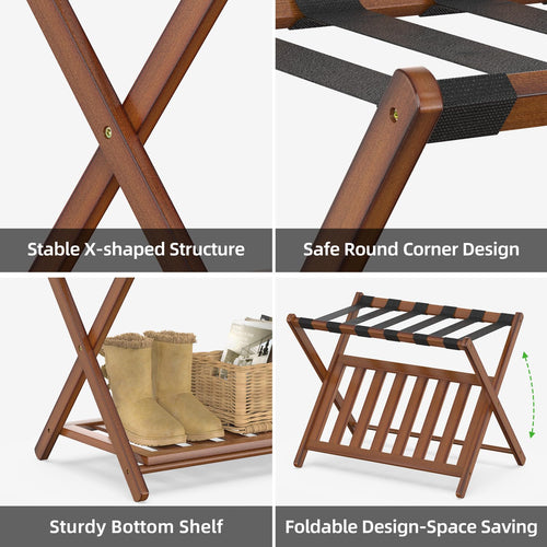 Bamboohomie Luggage Rack Suitcase