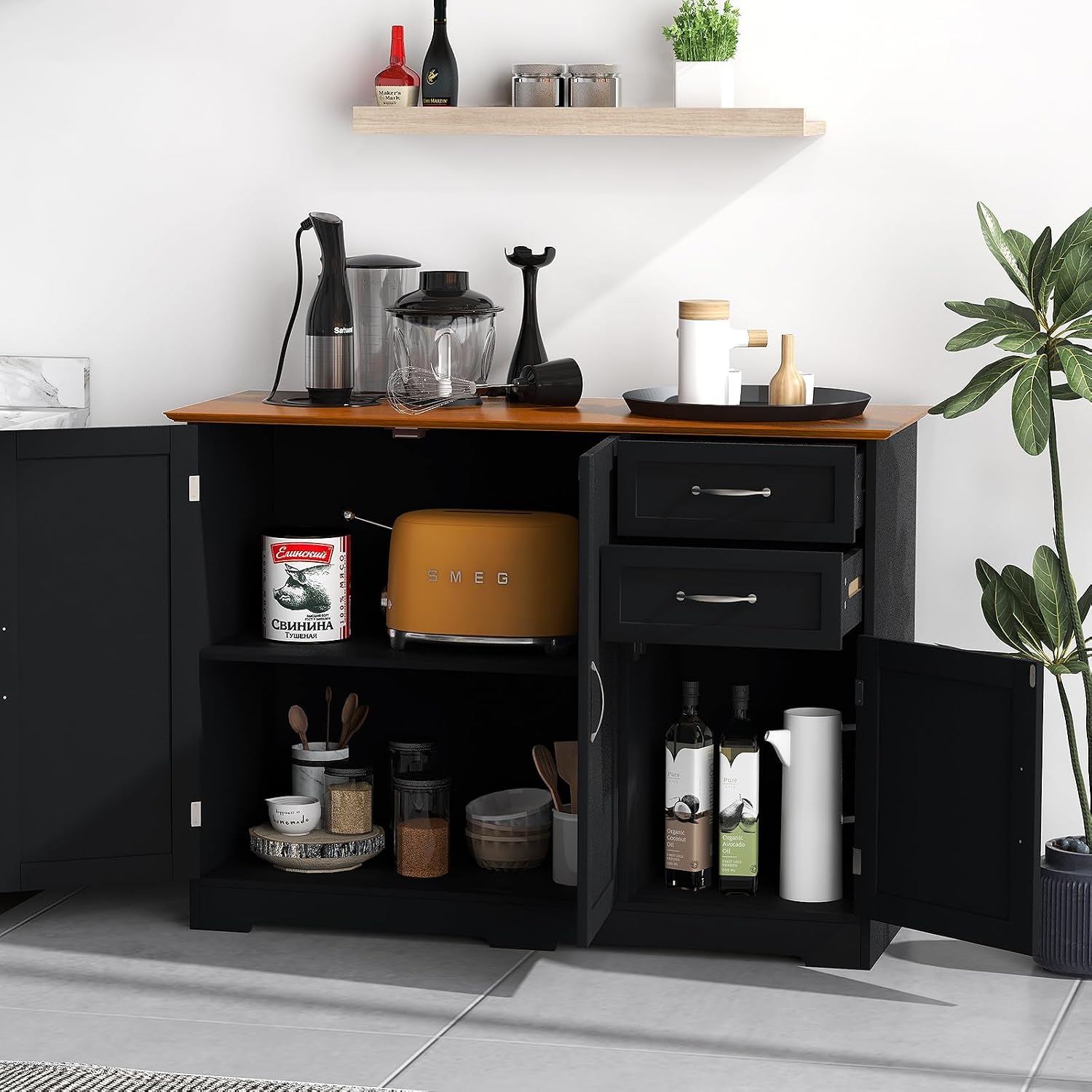 Costway Buffet Cabinet Sideboard